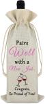 Wedding Wine Bag, Gift For Wedding Planning, Wedding Officiant, Wedding Host,