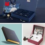 Cardboard 157gsm 2mm Hinged Lid Box , MDF Magnet 10x10 Gift Box With Lid