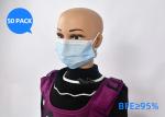 Soft 3 Ply Surgical Disposable Mask Non Woven Fabric Material With 90 Filter
