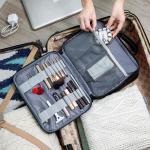 4 Compartments Bathroom Hanging Travel Organizer Bag Compact