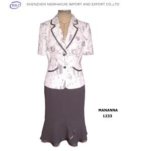Quality Wholesale two-piece ladies tuxedo jacket suit 1233 N&amp;F wholesale