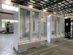 Fan Cooling 3 Doors Display Freezer For Ice Cream And Frozen Food