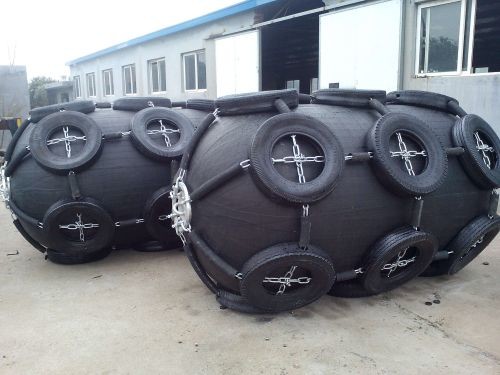 Marine 1.5*3m Tire Marine Pneumatic Yokohama Fender Sheath Type