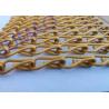 Buy cheap Aluminum Metal Chain Link Curtains Hanging DIY Drapery With Matte Golden Color from wholesalers