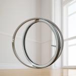 Aluminum Moon Window Double Tempered Glass Customized Product
