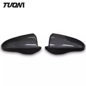 Quality Black Door Mirror Covers Carbon Fiber Side Cap Rear View Replacement For BMW M2 M3 M4 wholesale