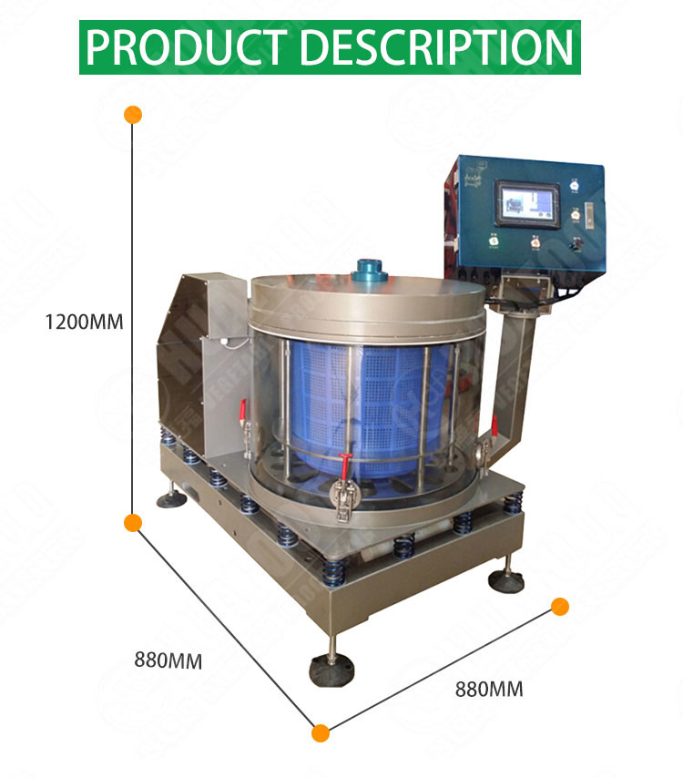 High Speed Spin Fruit Vegetable Dewatering Machine Water Dryer Machine