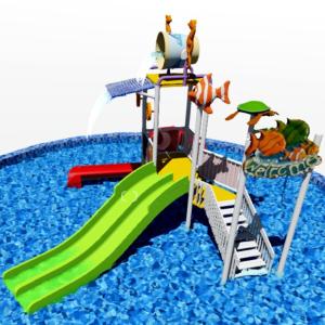 Quality Weather Resistance Childrens Backyard Water Playground With Interactive Water Features wholesale