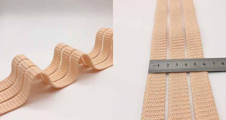 6cm High quality polyester spandex cotton yarn nylon fish silk elastic band for sticky abdominal band