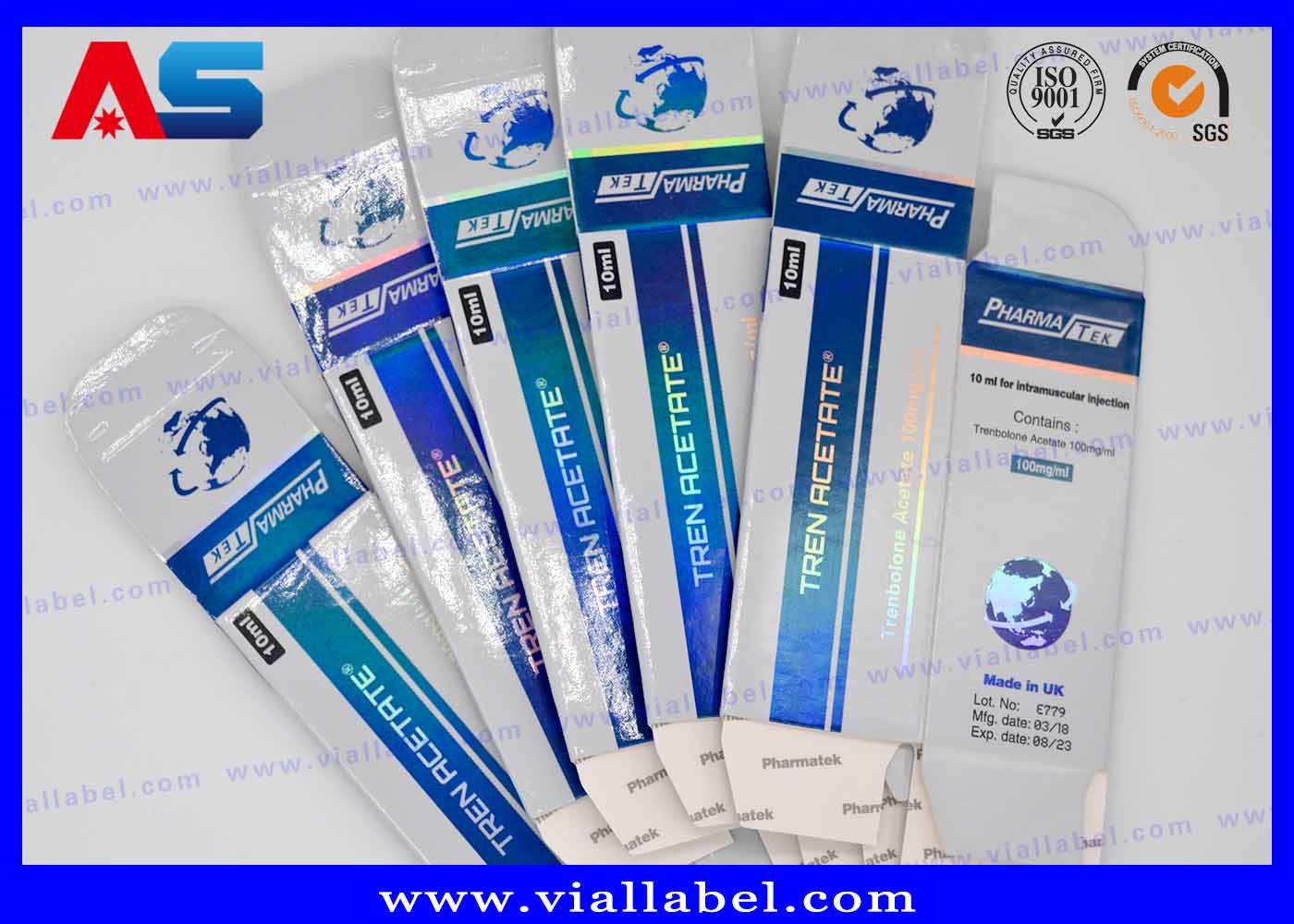 Printed 10ml Vial Boxes Medicine Vial Packaging Box Of 2ml Bottles / 20ml Dropper Bottle