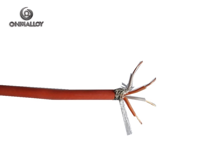 Silicon Rubber Insulated NiCr-NiSi Type K Compensating Wire 0.12-1.5mm Diameter