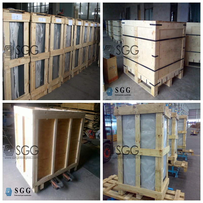 10mm thickness tempered balcony glass panels