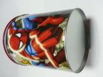 Printed Colorful Metal Tin Plate Garbage / Rubbish Can Containers