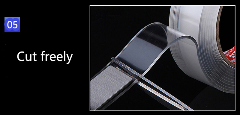 Waterproof Transparent Adhesive Tape for Customized Home Office Car Nano Single Sided