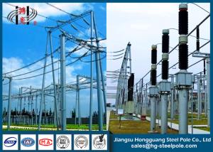 Quality 500KV Galvanized Substation Switchyard Structures Tubular , Tapered wholesale