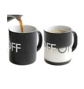 Quality New creative gift product on/off colour change temperature sensing ceramic mugs cup wholesale