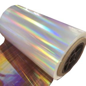 Quality Moisture Proof Transparent Holographic Film Roll For Gift / Craft wholesale