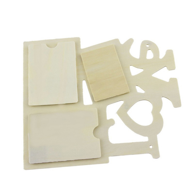 Creative 3D Tourist Custom Photo Frame Wooden Blank LOVE Photo Frame