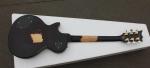 BLACK ESP style solid body guitar,gold hardware,single cutaway Tuneomatic