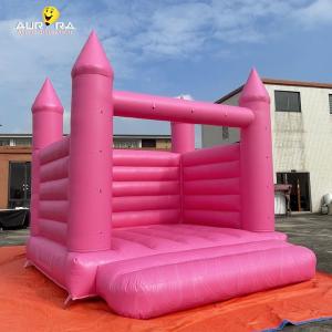 Quality Pink Moonwalk Inflatable Bouncy Castle Wedding 10x10ft Bouncy Castle For Party wholesale