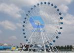Outdoor Amusement Park Ferris Wheel / Electric Ferris Wheel With 72 Persons