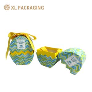 Quality Egg Shape Easter Candy Gift Box Corrugated Kraft Paper Chocolate Gift Packing Box wholesale
