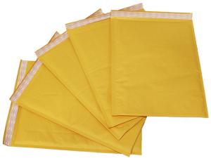 Quality Recyclable Kraft Paper Bubble Mailers , Courier Packing Bags Wrinkle Resistant wholesale