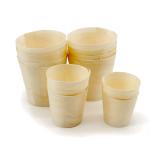 4.5mm Wooden Eco Friendly Disposable Coffee Cups Biodegradable Takeaway Coffee