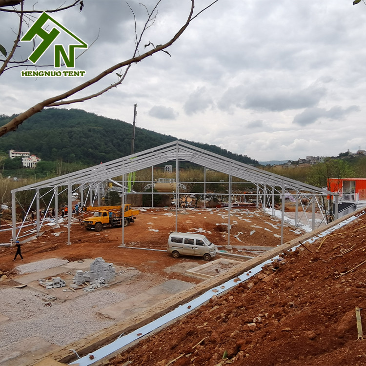 Aluminum Alloy Semi Permanent Tent Restaurant Weddings Marquee Tent On The Mountain