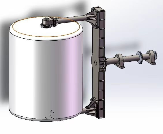 Tower Roto Molding Machines ，Three-arm rotaty molding machine，Plastic forming machineFree-standing turret rotoplastic machine，