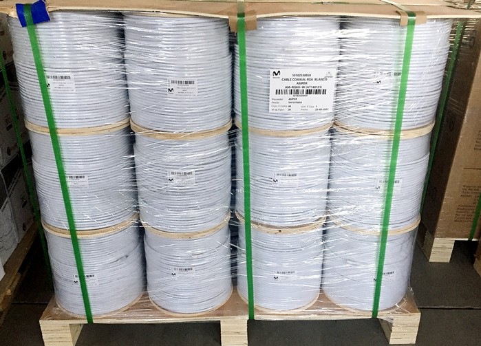 RG6-M 75 Ohm Self Supporting Cable , CATV Coaxial Cable 75 Ohm With Galvanized Steel Messenger