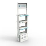 Custom Logo Cosmetic Display Stand Skin Care Acrylic Makeup Display Stand