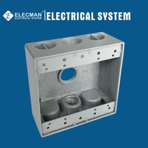Quality Aluminum 2 Gang Waterproof Outdoor Electrical Box Commercial Grade wholesale