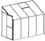 4ft Wall Mounted Green House Easily Assembled Hobby House Greenhouse