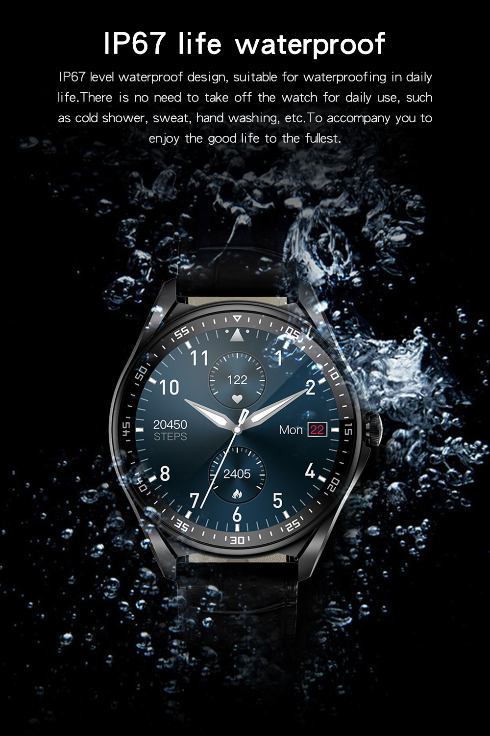 2022 New Smart Watch E16z Men IP67sport Smartwatch Waterproof Bt Call Blood Pressure Heart Rate Fitness Tracker