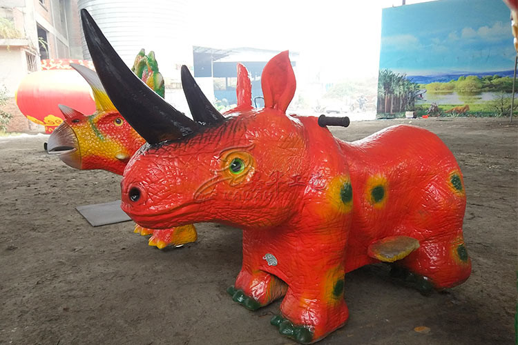 Battery Powered Electric Ride On Dinosaur For Amusement Park / Playground