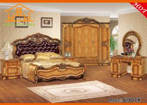 Quality latest shanghai paint wooden antique leather bedroom furniture designs cheap queen size bed sets on sale wholesale