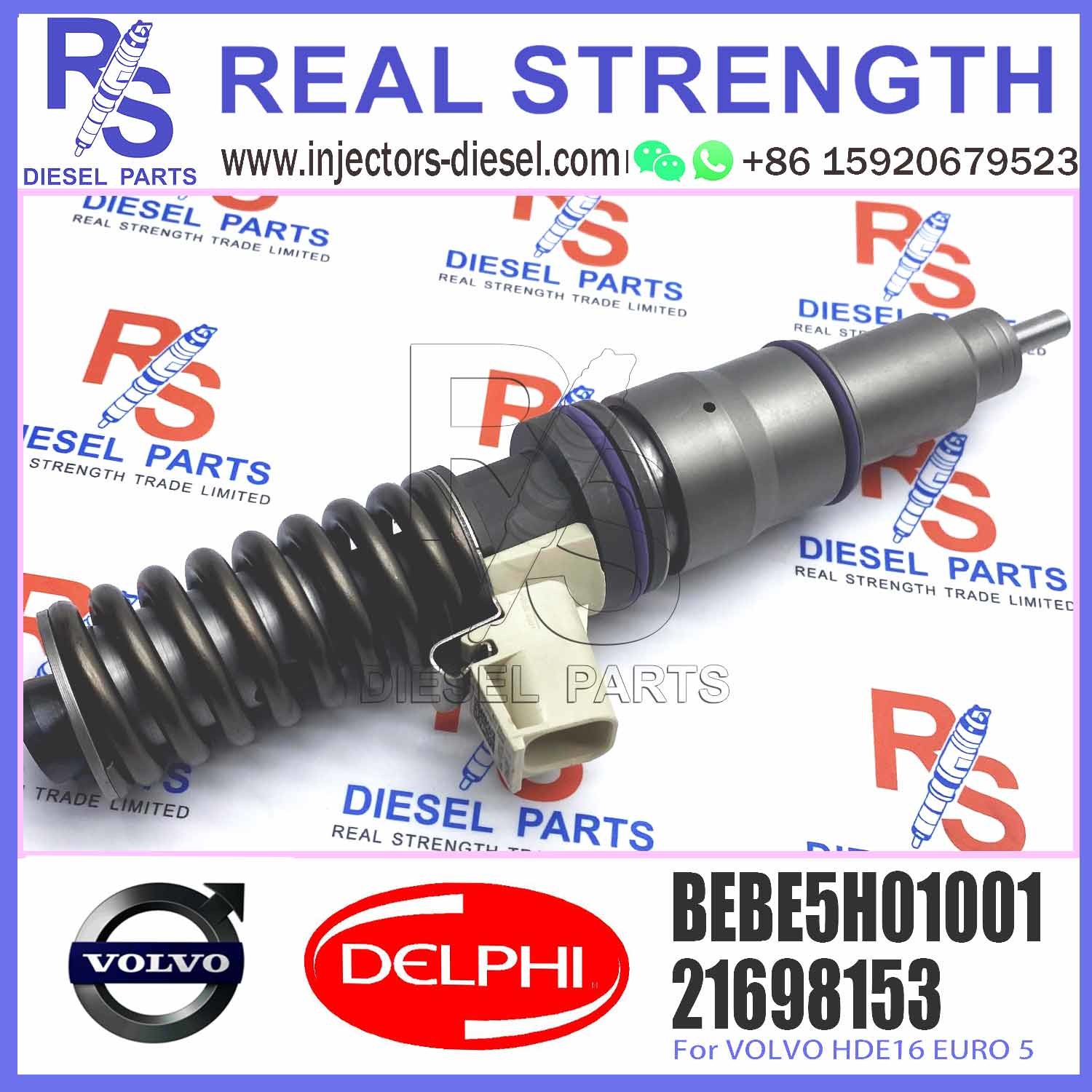New Diesel Fuel Injector 21698153 BEBE5H01001 21698153 for V-O-L-V HDE16 EURO 5 BEBE5H01001