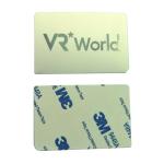 OEM / ODM Aluminum Self Adhesive Embossed Logo Sticker Metal Plate
