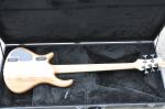 5 string custom bass guitar fanned frets electric bass guitar neck through body