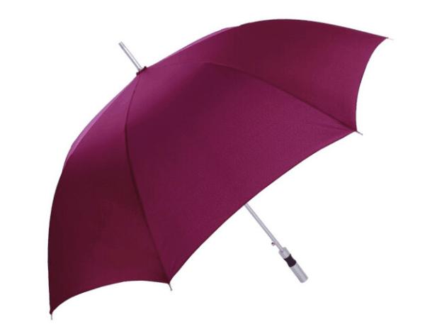 Aluminum Red Collapsible Golf Umbrella , Strong Windproof Folding Umbrella 2cm