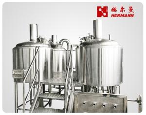 Quality 2 Bbl Commercial Beer Brewing Equipment Electric / Steam Heating Source wholesale