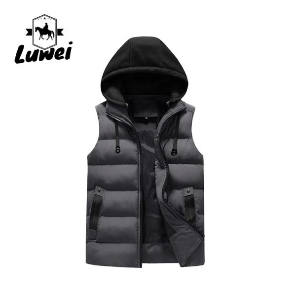Luxury Custom High Quality Sleeveless Detachable Hat Cargo Mens Wear Outdoor