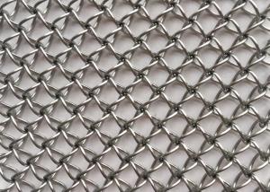 Quality 20m Facade Natural Colour Crimped Woven Wire Mesh 2.5mm Titanium Plating wholesale