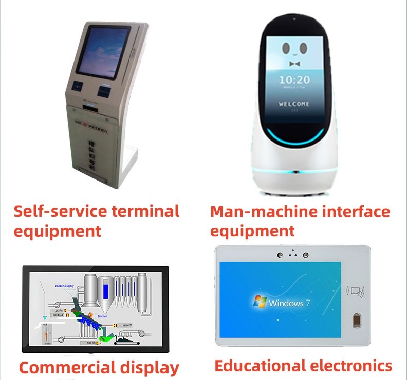 43" VGA HDMI Interface Touch Screen Display Multi Point PCAP Touch Screen LCD customize waterproof oilproof pen touch finger touch Anti-UV AR AG AF