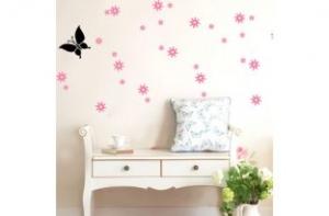 Quality Eco Removable Flower And Butterfly Wall Stickers wholesale
