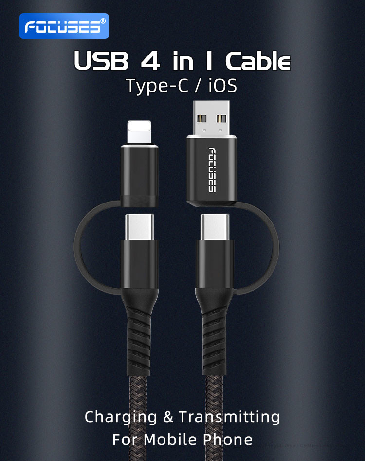 1m 2m OD3.5mm Fast Charging Data Cable Type C USB Cable PD 18W
