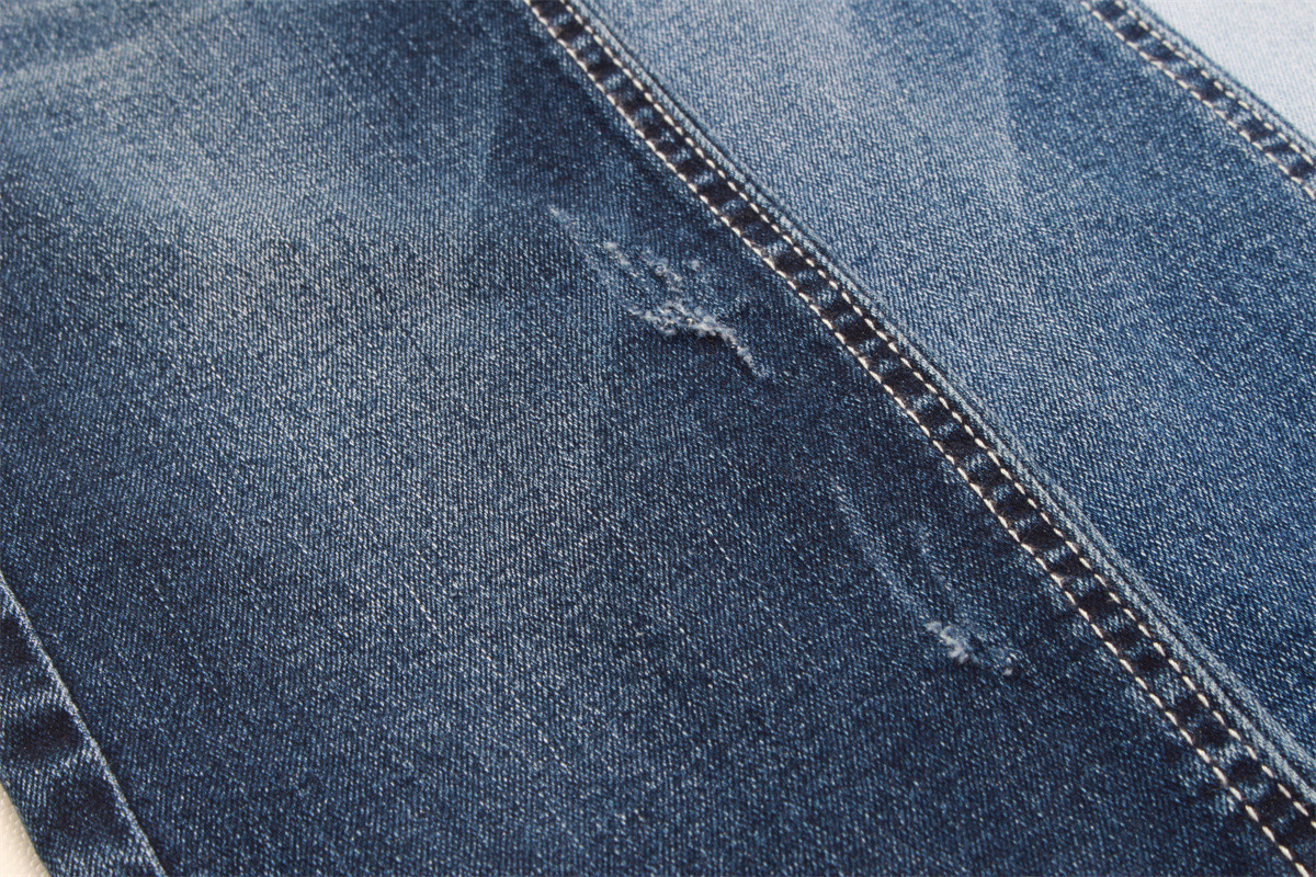 High Stretch Denim Fabric 10oz Cotton Polyester Rayon Jeans Textile 58/59''