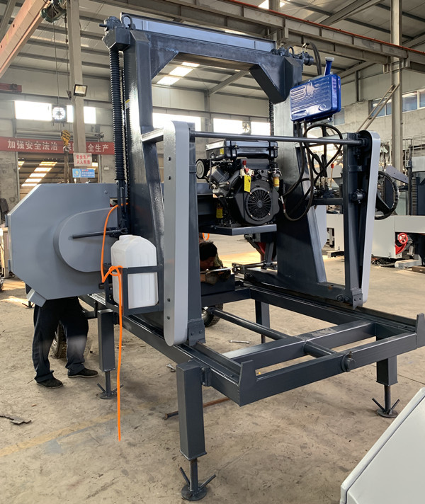 Shandong Horizontal Wood Portable Band Saw Sawmill Log Sawing Machine