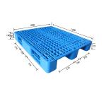 Hygienic 3 Runner Flat Plastic Pallet 1200mm×1000mm 4000~6000KG